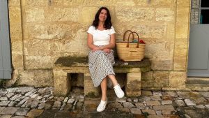 Julie Neis, who grew up in Texas, relocated to Uzès, a small town in the south of France, after letting Chat GPT decide where she lived. Courtesy Julie Neis